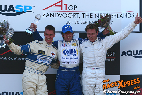 Het podium van de tweede BRL race